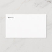 Business Cards für Anstellung Visitenkarte (Rückseite)