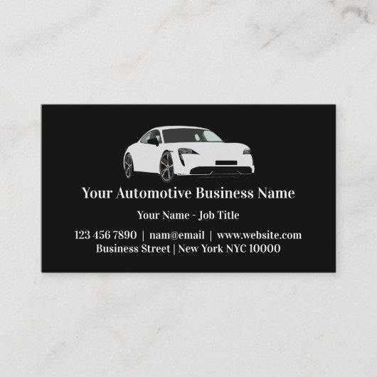 Business Cards für Automobile Visitenkarte (Vorderseite)