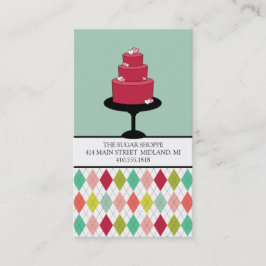 Business Cards für Bäckereien oder Kuchen-Designer Visitenkarte