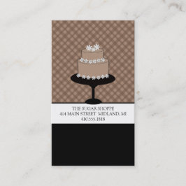 Business Cards für Bäckereien oder Kuchen-Designer Visitenkarte