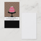 Business Cards für Bäckereien oder Kuchen-Designer Visitenkarte (Vorne/Hinten)