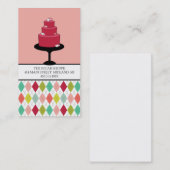 Business Cards für Bäckereien oder Kuchen-Designer Visitenkarte (Vorne/Hinten)