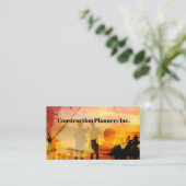 Business Cards für Bauplanung Visitenkarte (Stehend Vorderseite)
