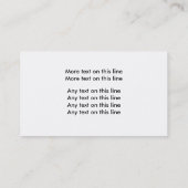 Business Cards für Beach Theme Visitenkarte (Rückseite)