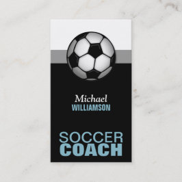 Business Cards für Blue & Black Soccer Visitenkarte