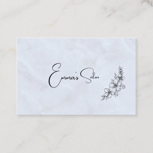 Business Cards für Blumenmuster Visitenkarte (Vorderseite)