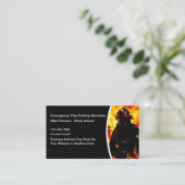 Business Cards für Brandsicherheit Visitenkarte (Stehend Vorderseite)