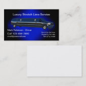 Business Cards für Classy Limo Chauffer-Treiber Visitenkarte (Vorne/Hinten)