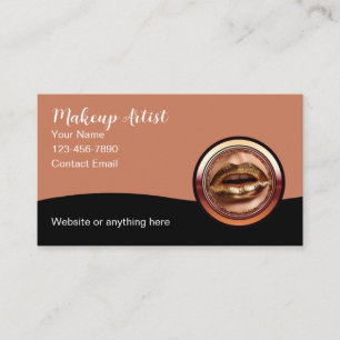 Business Cards für Classy Makeup Artist Visitenkarte