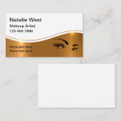 Business Cards für Classy Makeup Artist Visitenkarte (Vorne/Hinten)