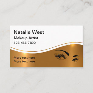 Business Cards für Classy Makeup Artist Visitenkarte