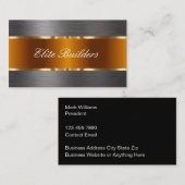 Business Cards für Classy Zuhause Builder Visitenkarte (Vorne/Hinten)