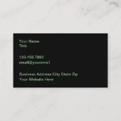 Business Cards für Computertechnologie Visitenkarte (Rückseite)