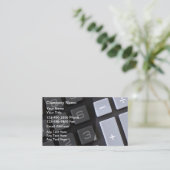 Business Cards für coole Buchhalter Visitenkarte (Stehend Vorderseite)