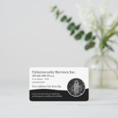 Business Cards für coole Cybersicherheit Visitenkarte (Stehend Vorderseite)