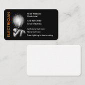 Business Cards für coole Elektrotechnik Visitenkarte (Vorne/Hinten)