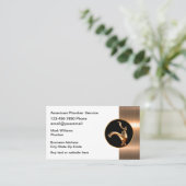 Business Cards für Coole Klempnerdienste Visitenkarte (Stehend Vorderseite)