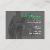 Business Cards für coole Musikgruppen Visitenkarte (Vorderseite)