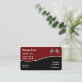 Business Cards für das Rennen von Kraftfahrzeugen Visitenkarte (Stehend Vorderseite)
