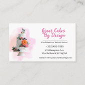 Business Cards für den Cake-Baker-Designer Visitenkarte (Vorderseite)