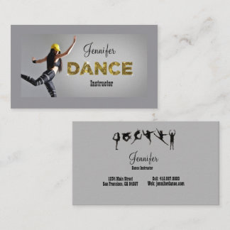 Business Cards für den coolen Tanzlehrer Visitenkarte