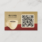 Business Cards für den Kaffee Visitenkarte (Rückseite)