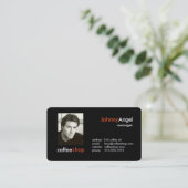 Business Cards für den Kaffee Visitenkarte (Stehend Vorderseite)