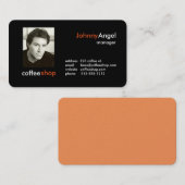 Business Cards für den Kaffee Visitenkarte (Vorne/Hinten)