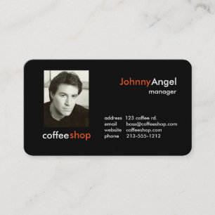 Business Cards für den Kaffee Visitenkarte