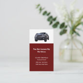 Business Cards für die Kfz-Versicherung Visitenkarte (Stehend Vorderseite)