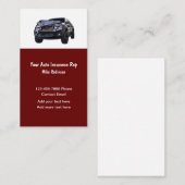 Business Cards für die Kfz-Versicherung Visitenkarte (Vorne/Hinten)