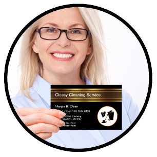 Business Cards für die klassische Reinigung Visitenkarte