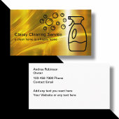 Business Cards für die klassische Reinigung Visitenkarte