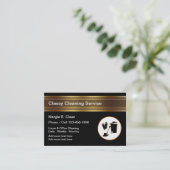 Business Cards für die klassische Reinigung Visitenkarte (Stehend Vorderseite)