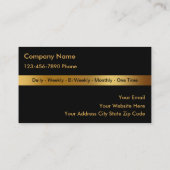 Business Cards für die klassische Reinigung Visitenkarte (Rückseite)