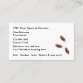 Business Cards für die Schädlingsbekämpfung mit Ko Visitenkarte (Vorderseite)