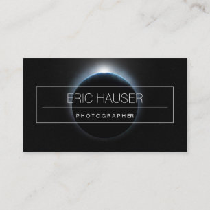 Business Cards für Earth Eclipse Fotografen Visitenkarte