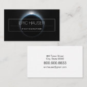 Business Cards für Earth Eclipse Fotografen Visitenkarte (Vorne/Hinten)