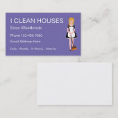Business Cards für einfache Hausreinigung Visitenkarte (Vorne/Hinten)
