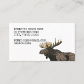 Business Cards für Elche und Bäume Visitenkarte (Rückseite)