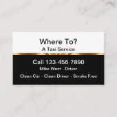 Business Cards für Fahrer mit Klasse Visitenkarte (Vorderseite)