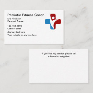 Business Cards für Fitness und Ausbildung Visitenkarte