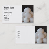 Business Cards für frische Eier Visitenkarte (Vorne/Hinten)