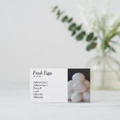 Business Cards für frische Eier Visitenkarte (Stehend Vorderseite)