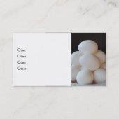 Business Cards für frische Eier Visitenkarte (Rückseite)