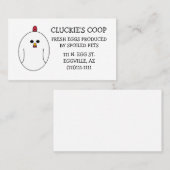 Business Cards für frische Eier Visitenkarte (Vorne/Hinten)