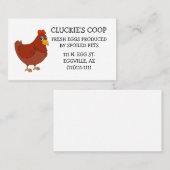 Business Cards für frische Eier Visitenkarte (Vorne/Hinten)