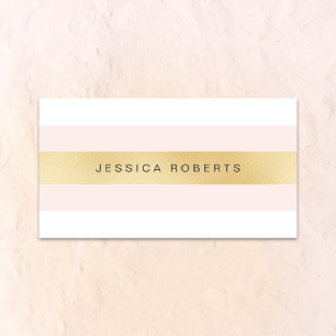 Business Cards für Gold und Pink Girpes Visitenkarte
