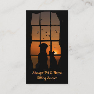 Business Cards für Haustiere und Zuhause-Sitting Visitenkarte