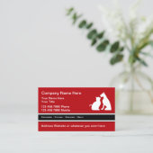 Business Cards für Heimtiere Visitenkarte (Stehend Vorderseite)